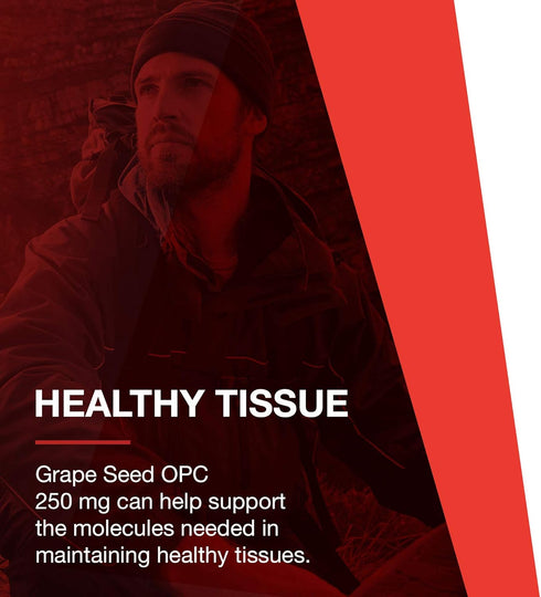 Protocol Grape Seed OPC | 50mg, 90% Polyphenols with Rutin & Amla Fruit Extract | Non-GMO & Kosher Veg Caps