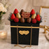 Toni Crafty 4 floral bags pcs Black, flower boxes for arrangements, Hand bag with Metal Chain Waterproof Florist purse