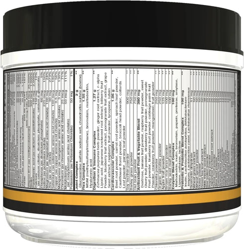 CONTROLLED LABS Orange Triad Plus Greens, 30 Servings, Iron Free Sports Supplement for Overall Health