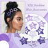 NAISKA Purple Star Hair Clips, Non-Slip Snap Hair Barrettes for Girls Women (12PCS)