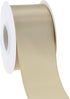 Champagne Gold Ribbon 2 Inch Double Face Satin Ribbon Thick Champagne Ribbon for Gift Wrapping Wedding Decor Bridal Bouquet Shower Party Decorations DIY Crafts Diaper Cake - 25Yards by DINDOSAL