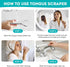 2 Pack Metal Tongue Scraper for Adults, Stainless Steel Cleaner with Travel Case, Reusable for Oral Care