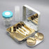 Contact Lens Case with Cleaner Washer, Portable Eye Contacts Applicator Remover Tool Kit with Mirror, Travel Size
