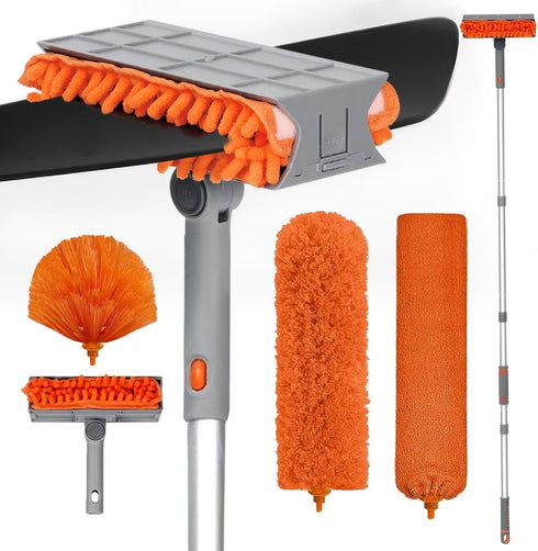MNWHUC Ceiling Fan Cleaner Duster with 72 Extendable Long Handle Cleaning Duster Kit,