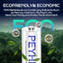 PEYHFCCE 1500mAh 1.2V 12 Packs Rechargeable AA Batteries, NiMH Solar AA Battery for Outdoor Solar Lights and Household