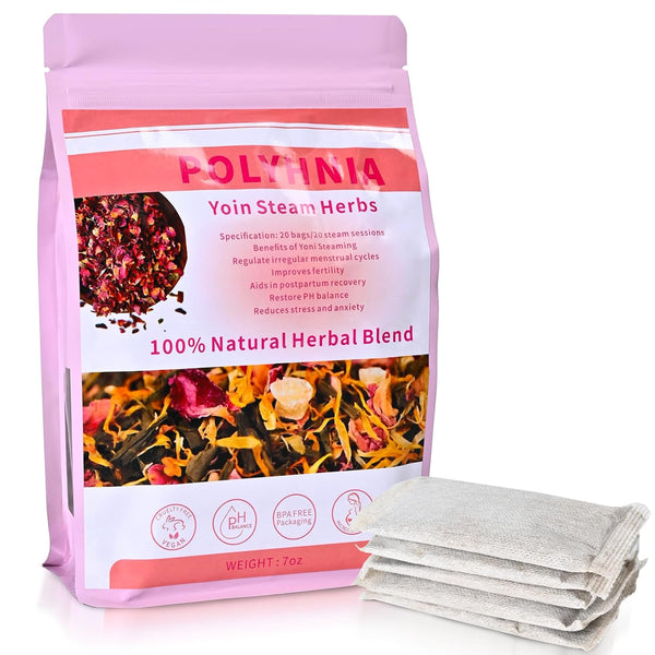 POLYHNIA Yoni Steam Herbs for Cleansing,100% Organic V Steam Herbs for Yoni Steaming,