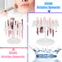 54 Holes Acrylic Brush Holder, Collapsible Makeup Brush Dryer Stand for Makeup Lovers (White)