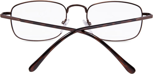 EYEGUARD 2 Pairs Spring Hinge Reading Glasses for Men Women, Readers 2.00