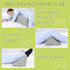 ROYALAY Adjustable Bed Divider for Co Sleeping Adults, Bed Rails with Adjustable Strap, Back Pillow for Sleeping, Foam