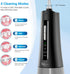 Cordless Water Dental Flosser by JNGOODS, 300ml Rechargeable Oral Irrigator with 4 Jet Tips