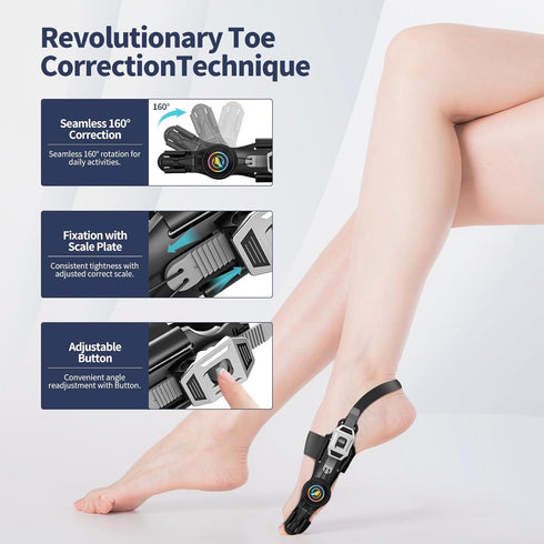 Upgraded Bunion Corrector for Women and Men, Adjustable Non-Slip Big Toe Straightener for Pain Relief