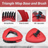 Set 1-Tank Mop Heads Replacements,Scrubber Head,Base and Pedal Bearing Replacement Combo for O-Cedar EasyWring