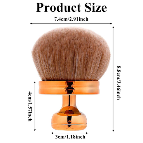 Qianyu Extra Large Makeup Brush for Bronze Blend Self Tan Back Applicator Provides Unblemished Application Without Streaking Kabuki Brush for Unblemished Oval Face Leg Makeup Brush