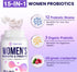 Vaginal Probiotics for Women - 300 Billion CFUs, 12 Strains with Prebiotic, Organic Cranberry Extract, 60 Capsules