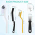 Harkta 12Pcs Set,Hard Crevice Cleaning Brush Bristle Cleaning Supplies for Deep Cleaning Gap,Home Essentials,Bathroom