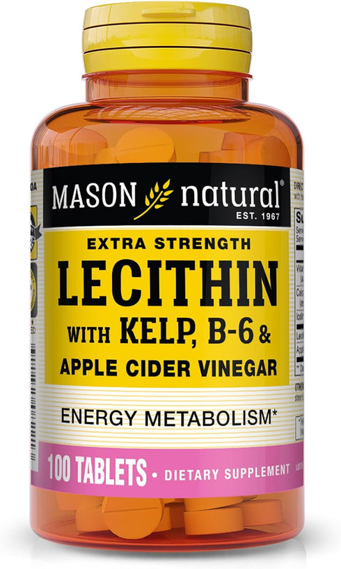 MASON NATURAL LECITHIN KELP/B6 | 100 TABS