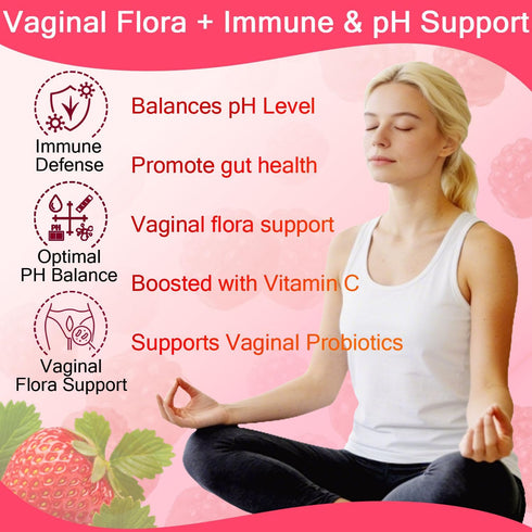 Gummies Gummies Gummy Immune 60 Count PH for Women - Ph Balance for Women Private Area, Feminine for & Energy