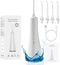 Professional Water Flosser Cordless for Teeth Cleaner Picks, Oral Irrigator for Home Travel, Portable Rechargeable 5Models IPX7 Waterproof Dental Piks with 4 Jet Tips