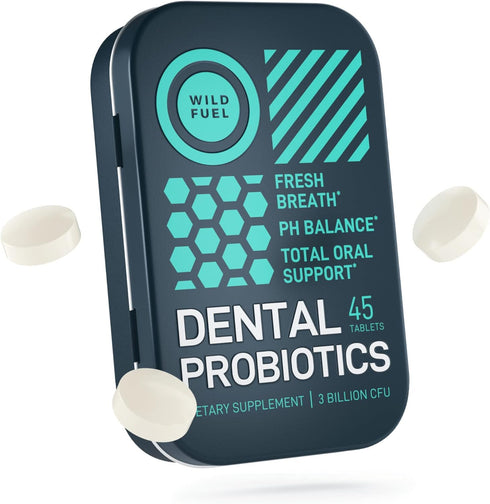 Dental Probiotic for Teeth and Gums - 3bn CFU Lactobacillus Salivarius Probiotic for Fresh Breath, 45 Tablets