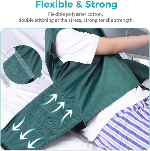 Vest Restraint Suit for Bed or Wheelchair, Straps Chest Vest Constraint Band for Elderly Manic Patient Care, Constrain