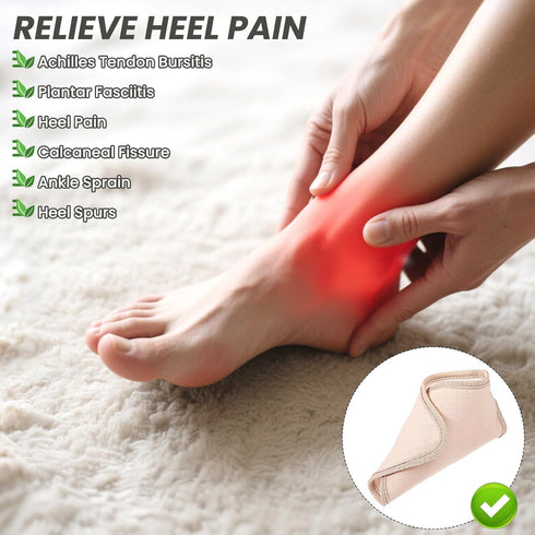 Hpmjz 2Pcs Pack Castor Oil Wrap for Ankle Adjustable Reusable Feet Brace Anti Oil Leak Organic Breathable Acrylic