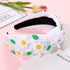 NVENF Flower Headbands for Women, Beaded Pink Floral Headbands, Spring Summer Hair Accessories