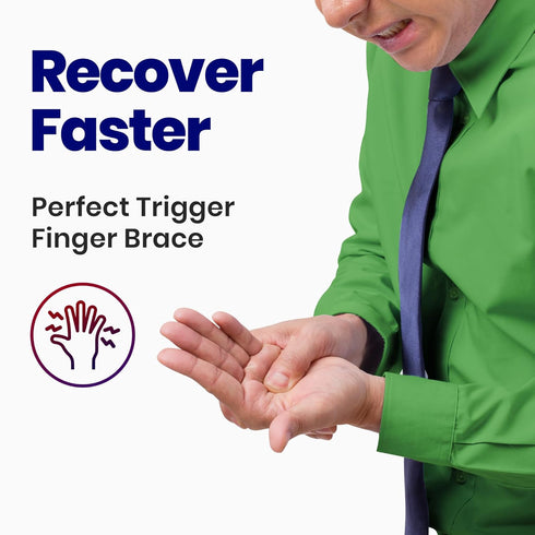 Trigger Finger Splint Finger Brace | Mallet Brace Straightener for Index Middle Ring Broken Pinky Fingers | Arthritis &