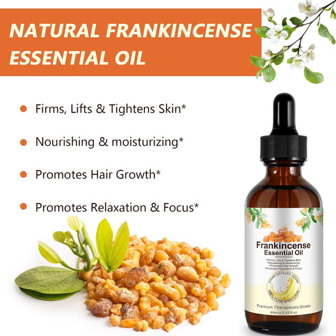ITSDAWN 2.02 Fl.Oz Frankincense Essential Oil, Premium Frankenstein Oil Essential Oil for Face, Hair Care, Body, Home