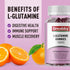 L Glutamine 1000mg Gummies - Muscle Relief & Immune Support, Vegan & Non-GMO, Gluten Free (60 Count)