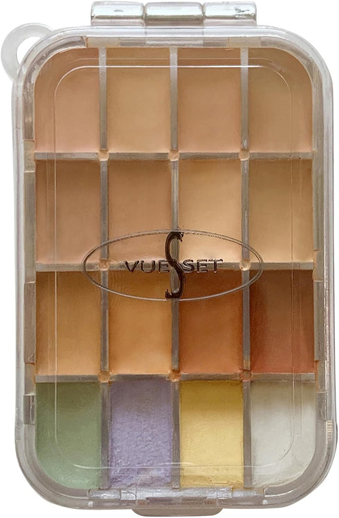 Bella 16 Sections Small Empty Lipstick Palette - Depotting Makeup Container for Organization
