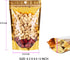 100 Pack Smell Proof Bags with Clear Front Window, Resealable Stand Up Food Storage Bags (Gold)