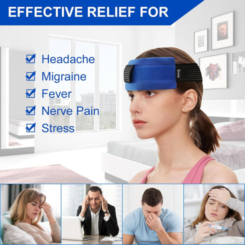 Reusable Ice Gel Pack for Injuries, Soft Cold Pack Hot Cold Compress for Joint Pain, Flexible & Adjustable