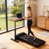 Naiveferry Height Adjustable Laptop Mobile Standing Desk with Wheels, Bedside Table Tilting Laptop Cart, Small Rolling