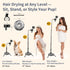 Hugabow 360 20-65 Inch Hair Dryer Stand - Rotating Universal Holder, Adjustable, Hands Free for Pain Relief