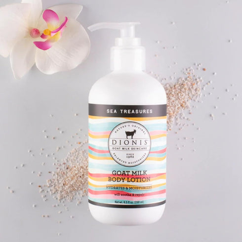 Dionis Goat Milk Skincare Scented Lotion, 8.5 oz, Made in the USA, Cruelty-free & Paraben-free (Sea Treasures)