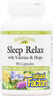 Natural Factors Herbal Factors Sleep Relax Formula, Non-GMO Sleep Aid, 90 Capsules