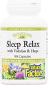Natural Factors Herbal Factors Sleep Relax Formula, Non-GMO Sleep Aid, 90 Capsules