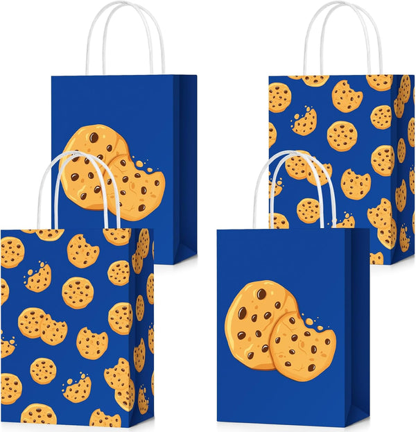Locmeo 12 Pcs Cookie Party Gift Bags Bulk, Cookie Favor Bags with Handle