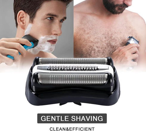 Series 3 32B Shaver Replacement Head for Braun Electric Shaver 3040s, Foil & Cutter Razor Replacement Head for Braun 3000s 3010 330 360s 3090s 3080s 370cc-4...