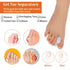 WY LIGHTING LEVEL 12Pcs Hammertoe (6L) Bunion Corrector Gel Toe Separators Soft Toe Spacers Overlapping Toes Pads Gel