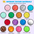 Inbeby 16 Set Round Sensory Mini Mats Textured Sensory Tiles - Sensory Toys for Autistic Children, Babies and Toddlers