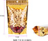 100 Pack Resealable Smell Proof Bags with Clear Front Window, 7x10+3 inch Foil Mylar Pouches for Food, Party Favors