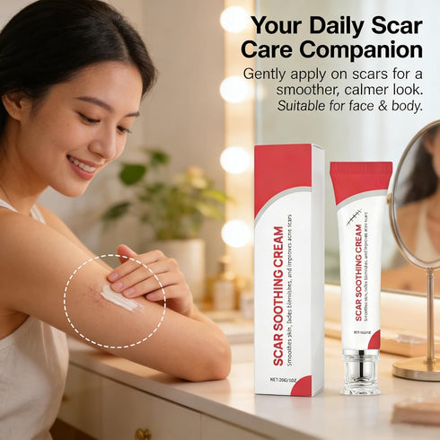 Scar Soothing Cream & Smoothing Cream for Scars - Gentle Care for Sensitive Skin, Helps Improve Appearance of Scars