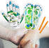 Reflexology Socks and Gloves - 4 Pcs Acupressure Tools, Tutorial Gloves with Massage Sandal, Pain Relief Socks (2 Rods)