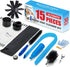 BLuesea Dryer Vent Cleaner Kit, 15-Piece Ultimate Dryer Cleaning Kit with 30 Feet Dryer Vent Brush and Vacuum