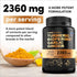 4-in-1 Turmeric and Garlic Supplements with Bioperine 2360 mg (240 ct) - Turmeric Curcumin with Black Pepper for Joint,