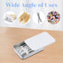 Hpmjz 4 Pack Dental Floss Portable Case White Travel Floss Box Metal Sliding Dental Pick Dispenser Refillable Glide