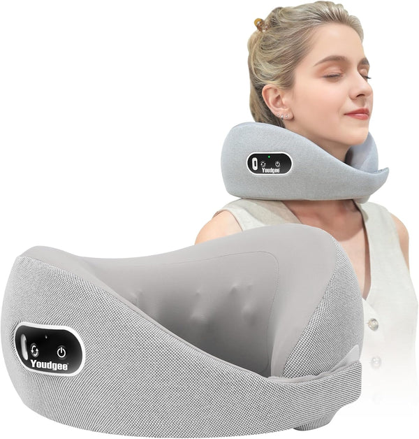 Neck Massager, Deep Tissue Kneading Massage Pillow for Neck Back Shoulder, Electric