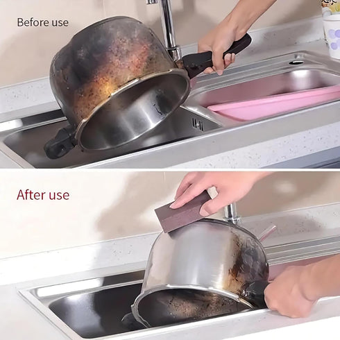 You have diamonds in your pockets. Show the world! 5 Powerful Pot Scrubber Cleaning Sponges, Heavy Duty Kitchen Eraser