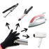 Lessmon Professional Heat Resistant Glove for Hair Styling, Heat Blocking for Curling, Flat Iron, 1 Piece, Pink Edge
